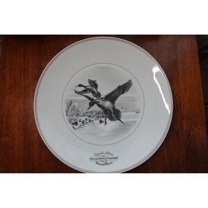 Vintage‎ Limoges Duck Stamp Plate: 1962-63 Abercrombie & Fitch, 11.5 inches